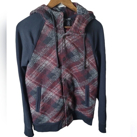 Armani Exchange Womens Varsity Button up Wool Blend Coat - Picture 1 of 12